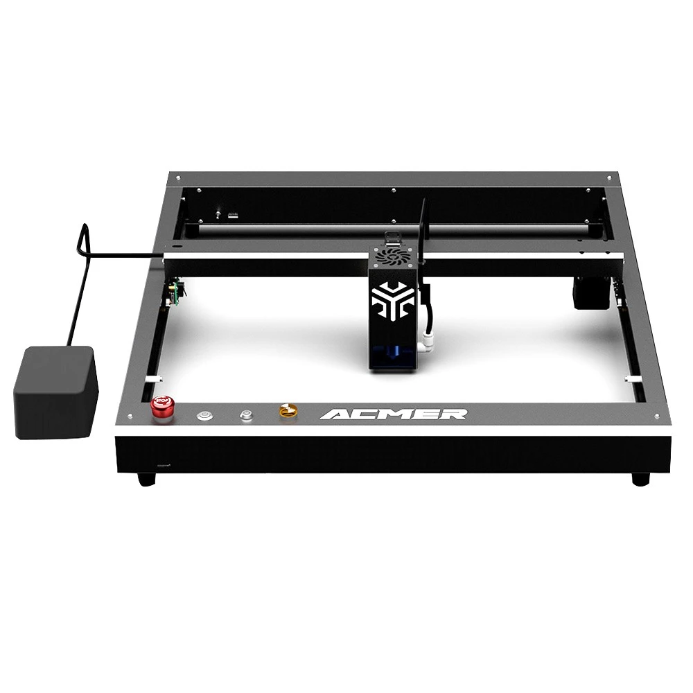 ACMER P2 33W Laser Cutter, Engraving At 24000mm/min, Auto Air Assist, 0.08*0.1mm Compressed Spot, Cut 25mm Acrylic, IOS Android App Control, 420*400mm - Image 2