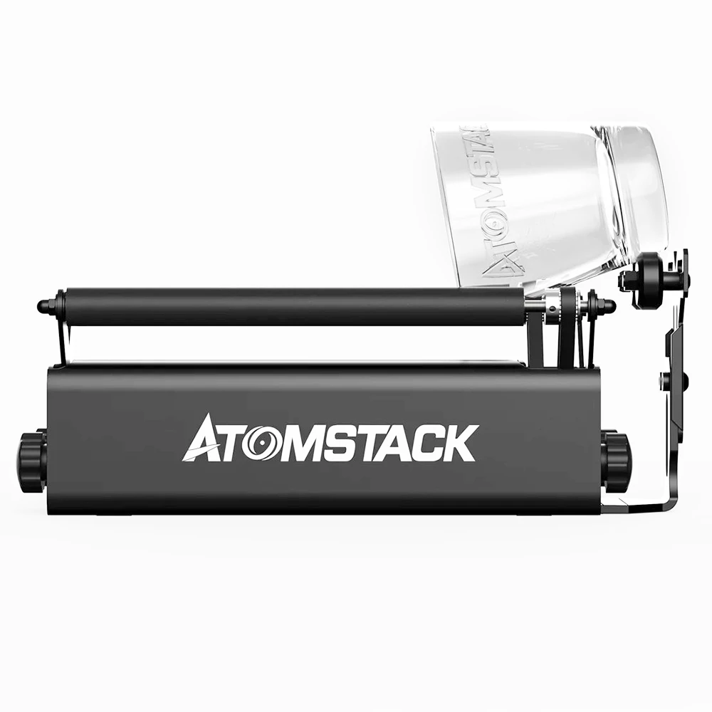 ATOMSTACK R3 Pro Rotary Roller, Separable Support Module And Extension Towers, 360 Degree Rotating, Engrave On Irregular Cylinders - Image 3