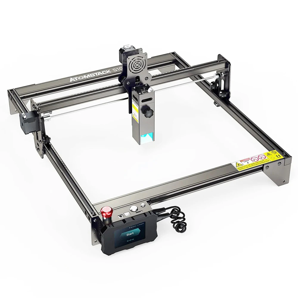ATOMSTACK S10 Pro 10W Laser Engraver Cutter, 50W Machine Power, Fixed-Focus, 0.08x0.06mm Compressed Spot, Offline Working, 410x400mm - Image 3
