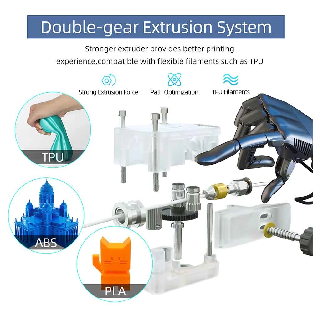 Anycubic Vyper 3D Printer, Auto Leveling, Stepper Drivers, 4.3" Display, 245x245x260mm - Image 3