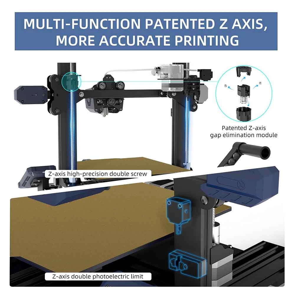 Anycubic Vyper 3D Printer, Auto Leveling, Stepper Drivers, 4.3" Display, 245x245x260mm - Image 6