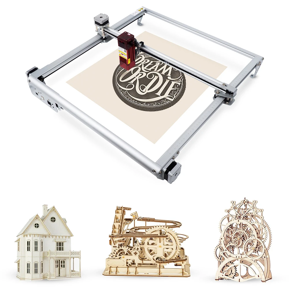 Aufero Laser 2 LU2-4 LF Laser Engraving Machine, 32Bit Motherboard, Optically Compressed Laser, 10,000mm/min, 24V/2A, High Precision - Image 3