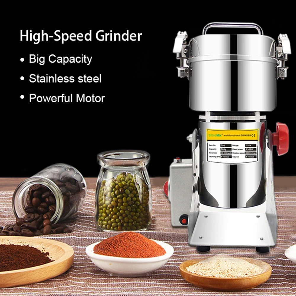 BioloMix 700g Grains Spices Grinder, Coffee Beans Dry Food Mill Grinding Machine, Flour Powder Crusher - Image 2