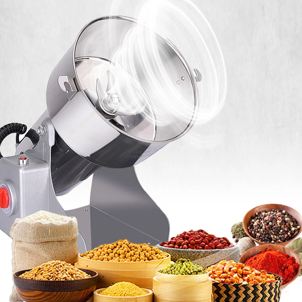 BioloMix 700g Grains Spices Grinder, Coffee Beans Dry Food Mill Grinding Machine, Flour Powder Crusher - Image 4