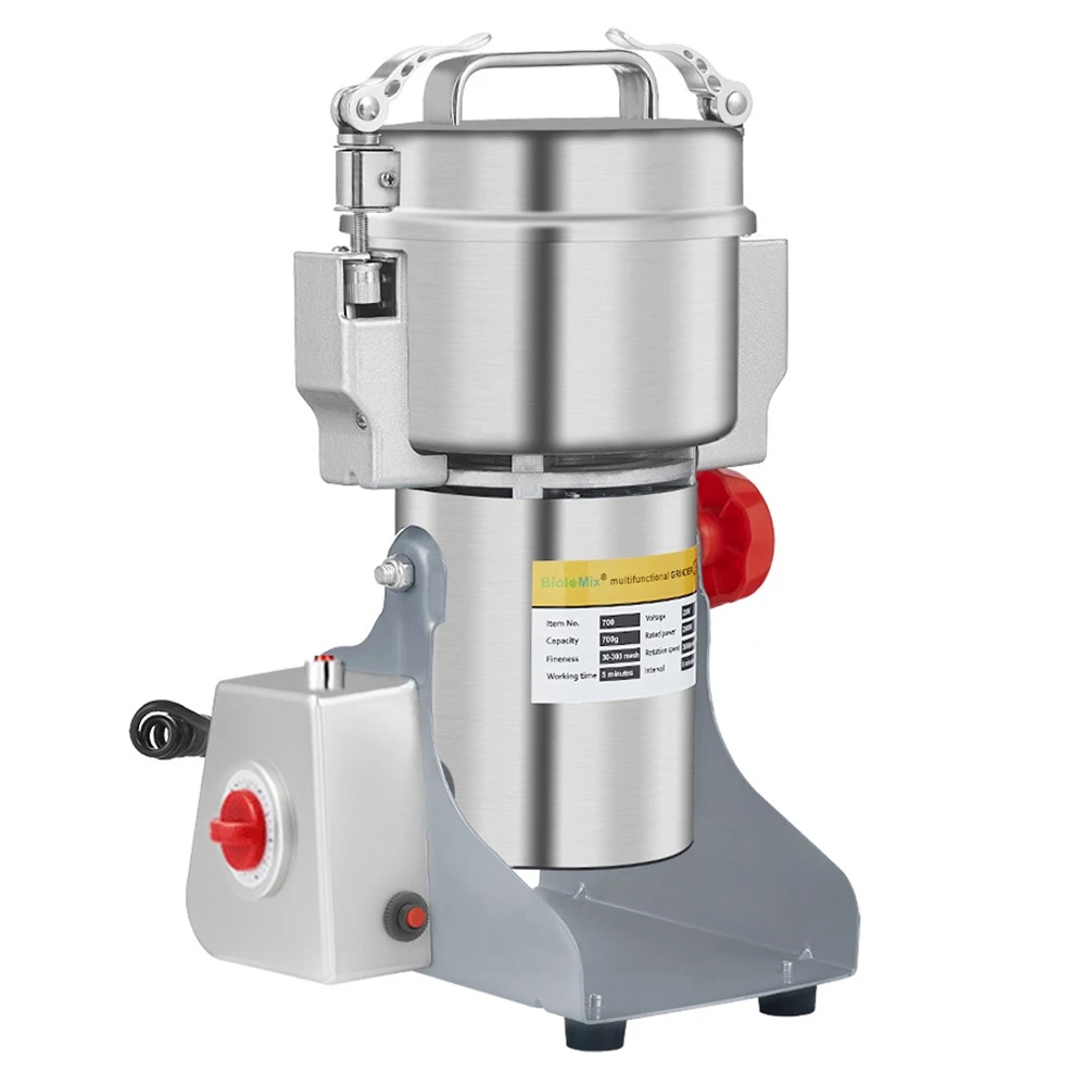 BioloMix 800g Electric Grain Grinder Mill, Spices Cereals Coffee Grinding Machine, 2500W Power, Stainless Steel Material - Image 2
