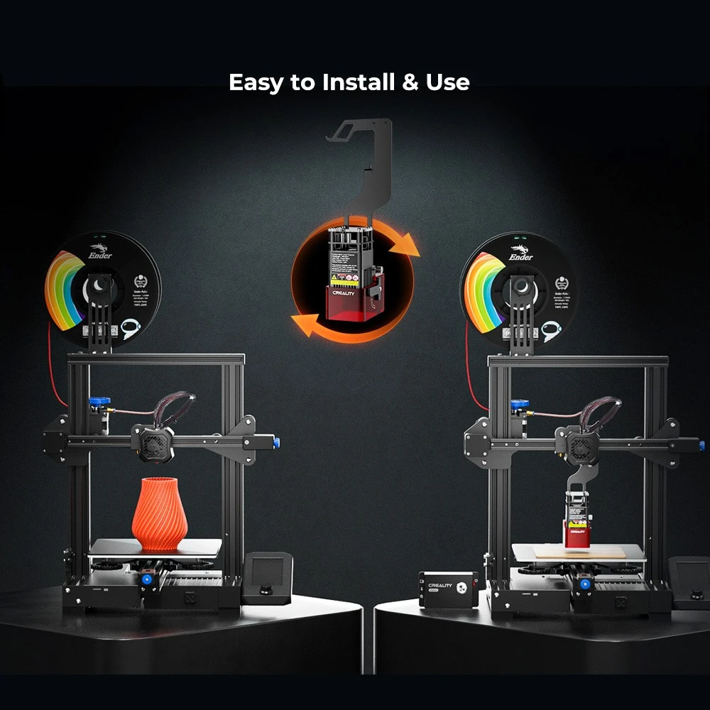 Creality 24V 1.6W Laser Module Control Box Kit, 0.06mm High Precision, For Ender 3 S1/S1 Pro/S1 Plus/V2 Neo/Max Neo/V2 - US Plug - Image 5