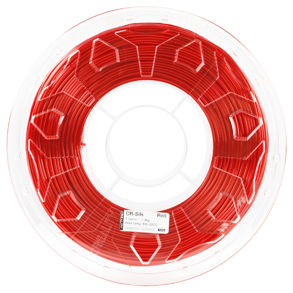 Creality CR 1.75mm Silk PLA 3D Printing Filament 1KG Red - Image 2