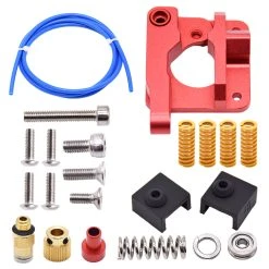 Creativity MK8 Ender 3 CR10 Extruder + Leveling Spring + MK8 Silicone Sleeve Cover J-head + PETG Tube - Left Hand