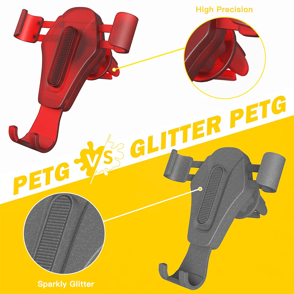 ERYONE PETG Filament For 3D Printer 1.75mm Tolerance 0.03mm 1KG(2.2LBS)/Spool - Transparent Red - Image 6