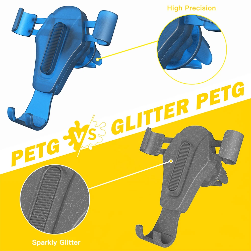 ERYONE PETG Filament For 3D Printer 1.75mm Tolerance 0.03mm 1KG(2.2LBS)/Spool - Transparent Blue - Image 6