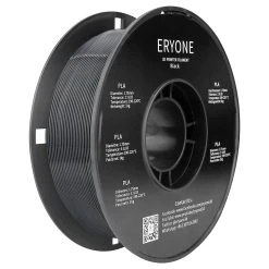 ERYONE PLA Filament For 3D Printer 1.75mm Tolerance 0.03mm 1kg (2.2LBS)/Spool - Black