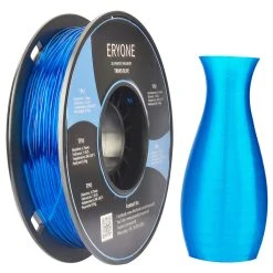 ERYONE TPU Filament For 3D Printer 1.75mm Tolerance 0.03mm 0.5kg (1.1 LB) / Spool - Transparent Blue