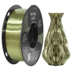ERYONE Ultra Silk PLA Filament For 3D Printer 1.75mm Tolerance 0.03 Mm, 1kg (2.2LBS) / Spool - Bronze