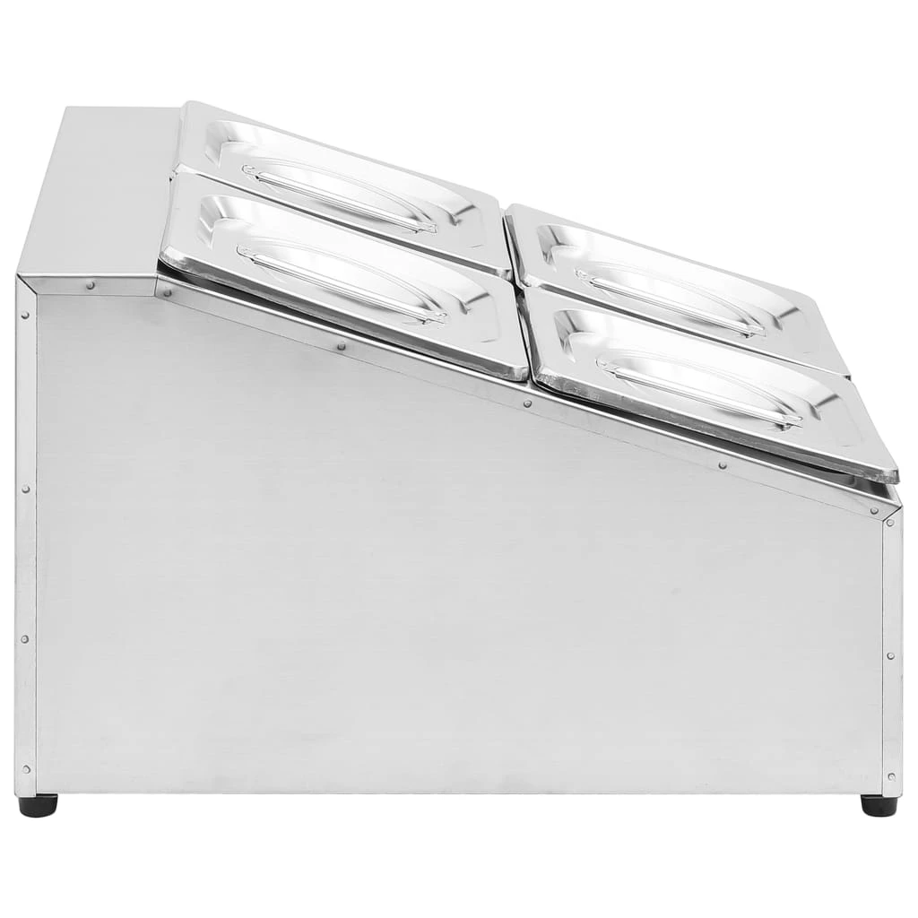 Gastronorm Container Holder With 4 GN 1/6 Pan Stainless Steel - Image 4