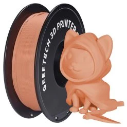Geeetech Matte PLA Filament For 3D Printer, 1.75mm Dimensional Accuracy +/- 0.03mm 1kg Spool (2.2 Lbs) - Orange