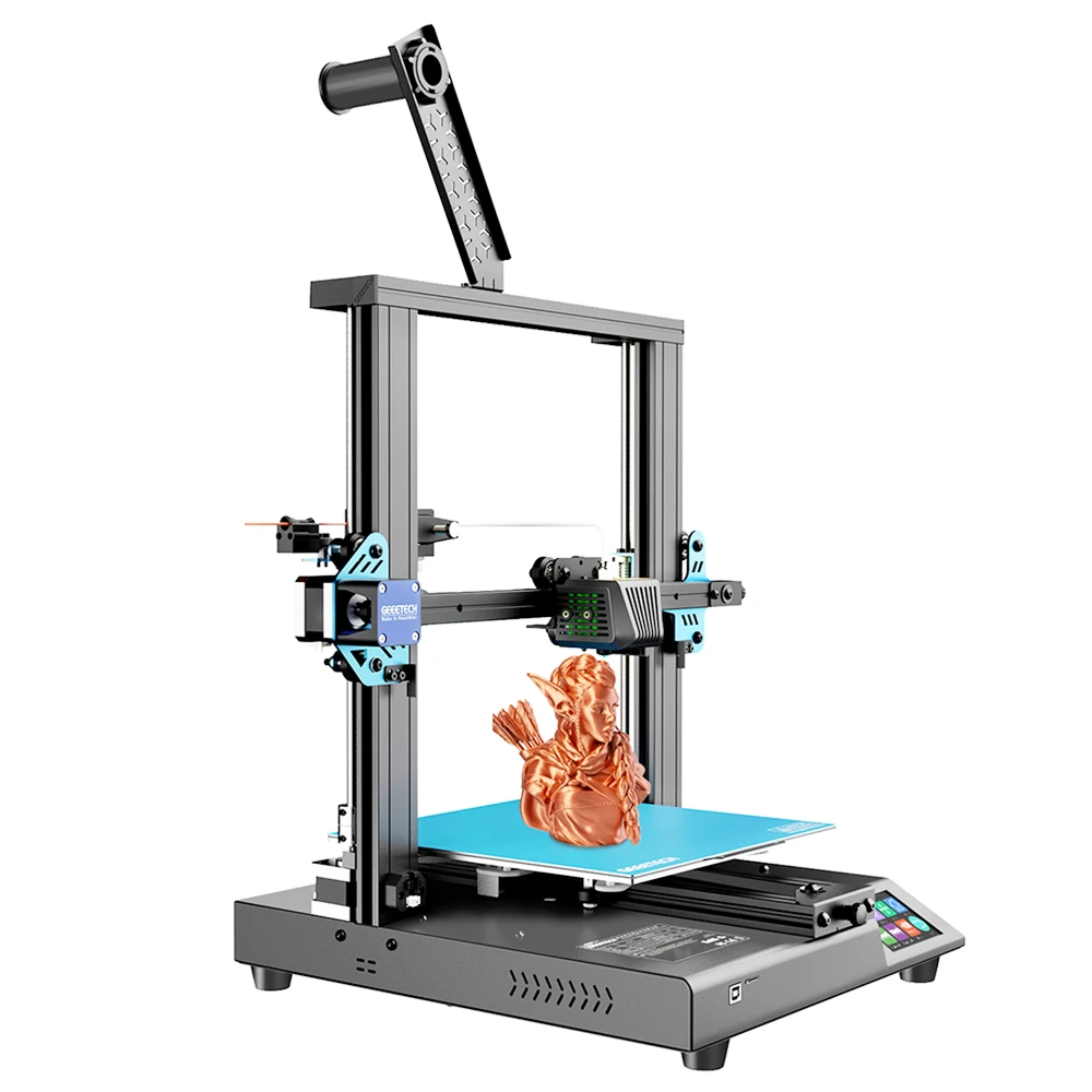 Geeetech Mizar S 3D Printer, ABL GML Dual Leveling, Fixed Heat Bed, 3.5" Color Touch Screen, Double Z-axis, Ultra Silent 32Bit Motherboard, Resume Printing, 3 Color RGB LED, 255*255*260mm - Image 3
