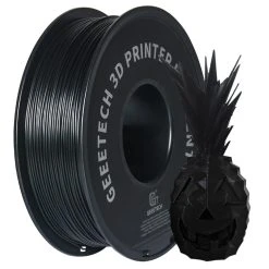 Geeetech PLA Filament For 3D Printer, 1.75mm Dimensional Accuracy +/- 0.03mm 1kg Spool (2.2 Lbs) - Black