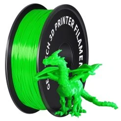 Geeetech PLA Filament For 3D Printer, 1.75mm Dimensional Accuracy +/- 0.03mm 1kg Spool (2.2 Lbs) - Green