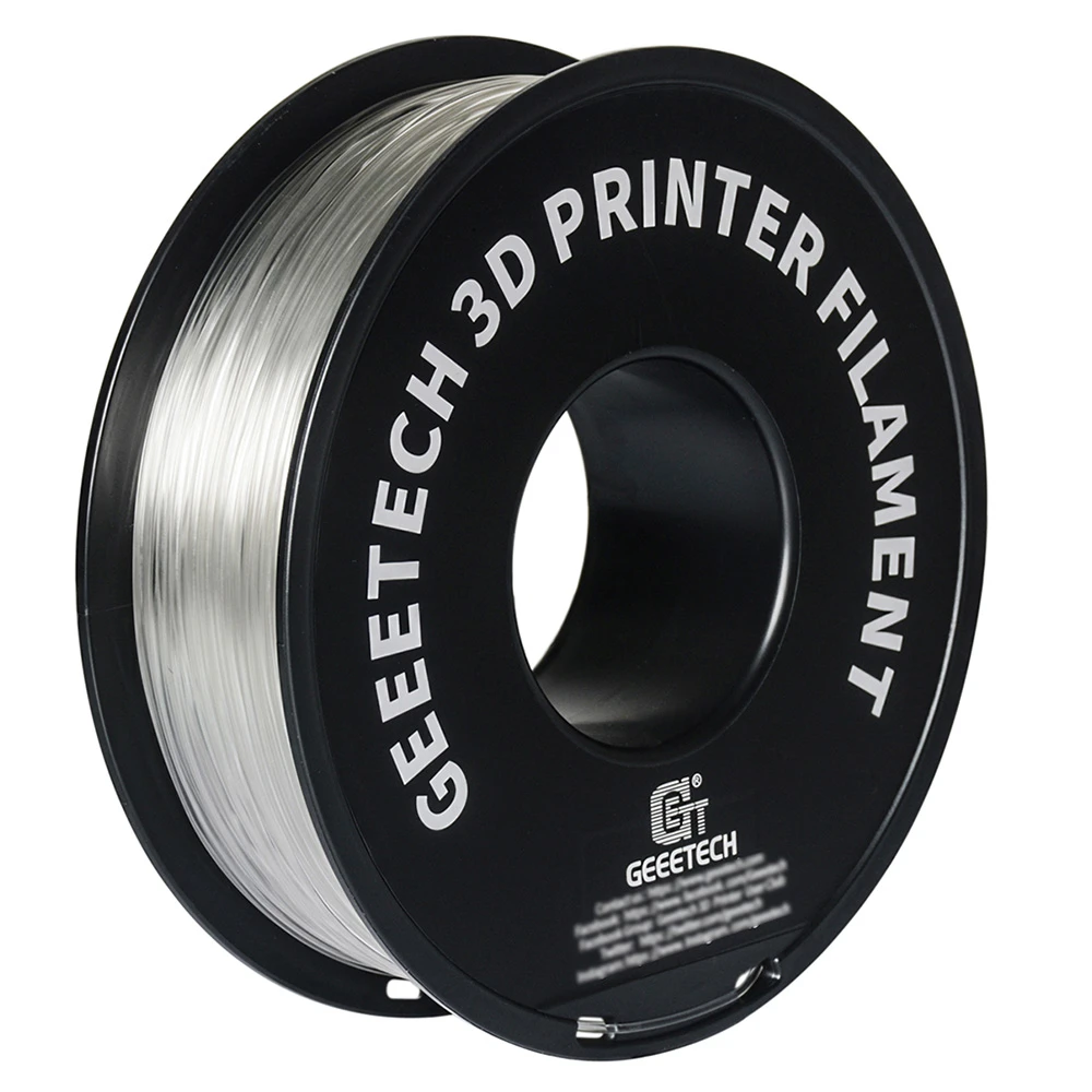 Geeetech PLA Filament For 3D Printer, 1.75mm Dimensional Accuracy +/- 0.03mm 1kg Spool (2.2 Lbs) - Transparent - Image 5