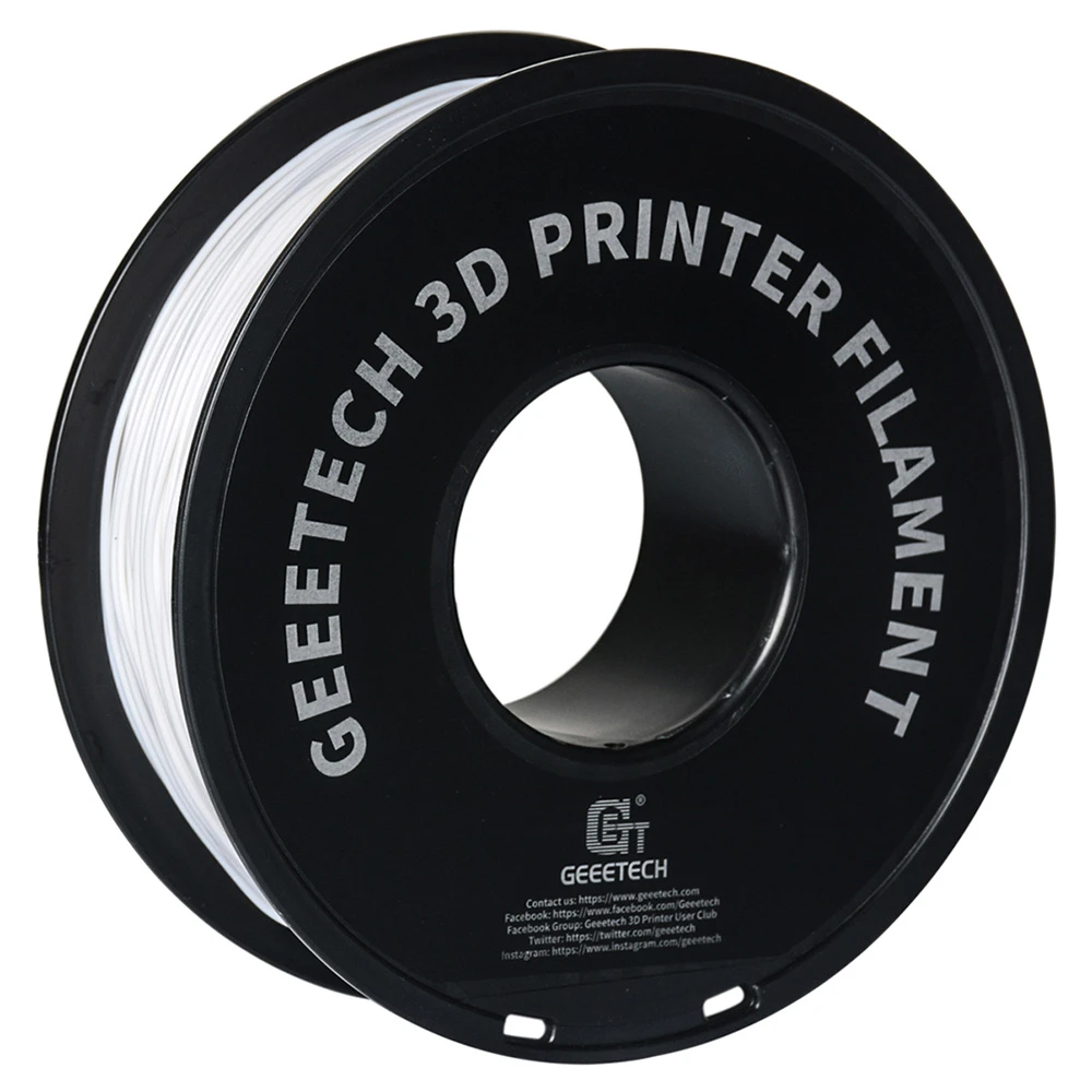 Geeetech PLA Filament For 3D Printer, 1.75mm Dimensional Accuracy +/- 0.03mm 1kg Spool (2.2 Lbs) - White - Image 6