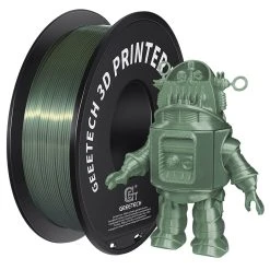 Geeetech Silk PLA Filament For 3D Printer, 1.75mm Dimensional Accuracy +/- 0.03mm 1kg Spool (2.2 Lbs) - Bronze