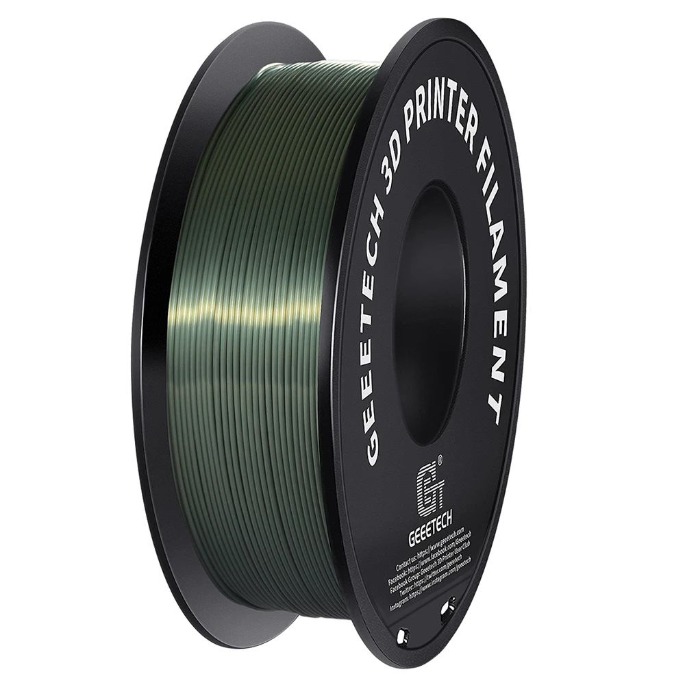 Geeetech Silk PLA Filament For 3D Printer, 1.75mm Dimensional Accuracy +/- 0.03mm 1kg Spool (2.2 Lbs) - Bronze - Image 2