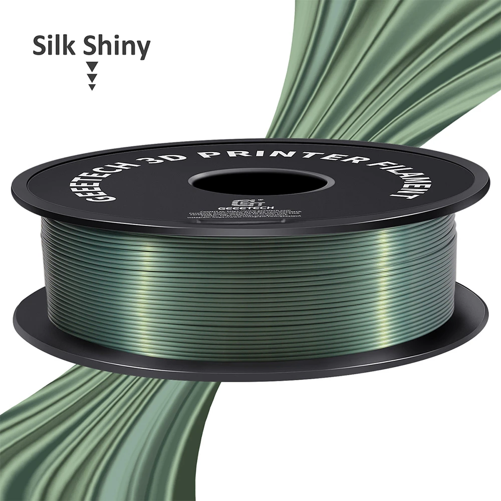 Geeetech Silk PLA Filament For 3D Printer, 1.75mm Dimensional Accuracy +/- 0.03mm 1kg Spool (2.2 Lbs) - Bronze - Image 3