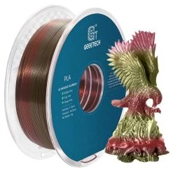 Geeetech Silk PLA Filament For 3D Printer, 1.75mm Dimensional Accuracy +/- 0.03mm 1kg Spool (2.2 Lbs) - Bronze Rainbow