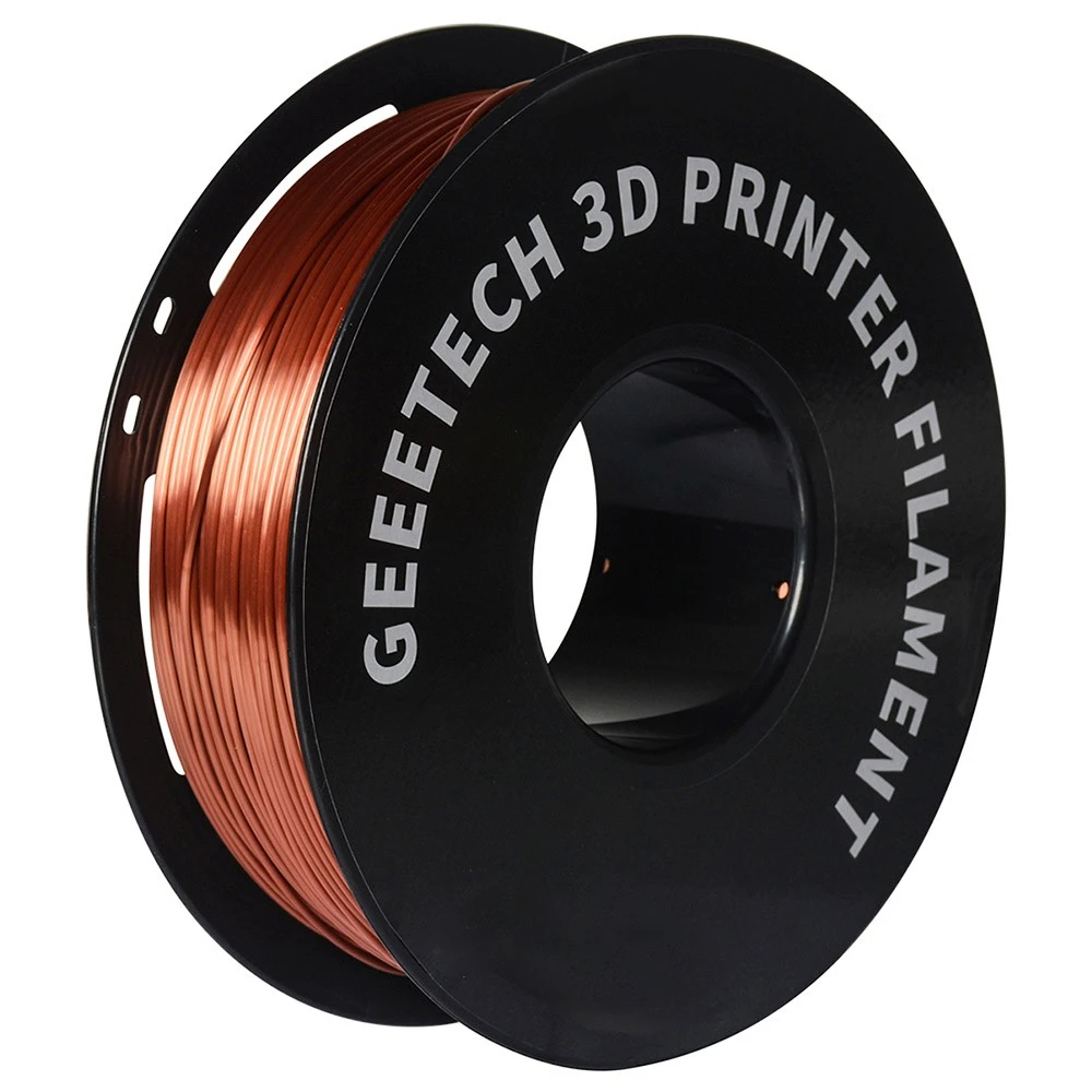 Geeetech Silk PLA Filament For 3D Printer, 1.75mm Dimensional Accuracy +/- 0.03mm 1kg Spool (2.2 Lbs) - Copper - Image 4