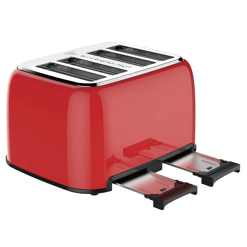 Geek Chef GTS4E Toaster 4 Slice, 1550W Stainless Steel Toaster, 1.5 Inch Extra Wide Slots, 6 Toast Shade Settings, Removable Crumb Trays - Image 5