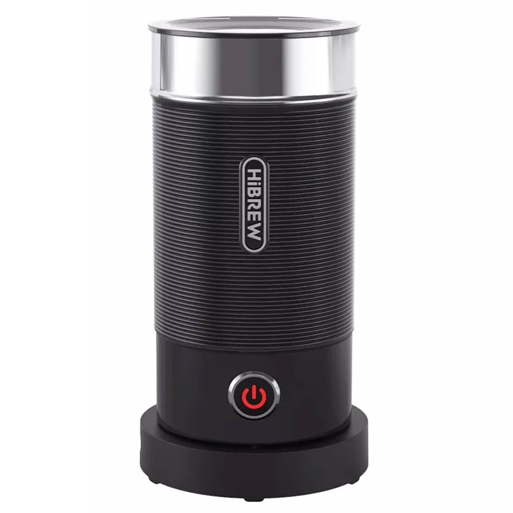 HiBREW M1A 450W Milk Frother Foaming Machine, Chocolate Mixer Cold/Hot Latte Cappuccino, Fully Auto Milk Warmer - Black