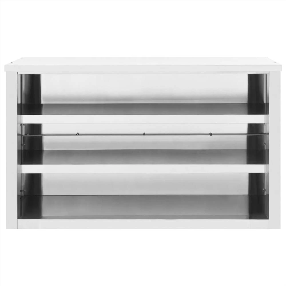 Kitchen Wall Cabinet 120x40x75 Cm Stainless Steel - Image 3