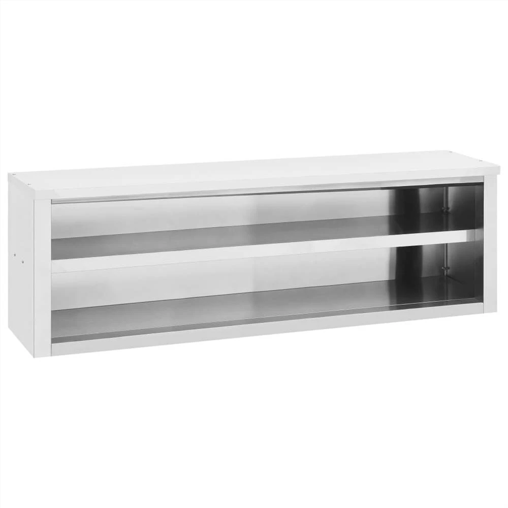 Kitchen Wall Cabinet 150x40x50 Cm Stainless Steel