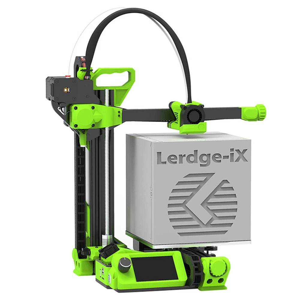 Lerdge IX 3D Printer Kit, Auto Leveling, 0.1mm Printing Accuracy, 200mm/s Printing Speed, PEI Flexible Sheet, 3.5 Inch IPS Touch Screen, TMC2226 Silent Driver, Resume Printing, Full-Metal Extruder, 180*180*180mm - Green - Image 2