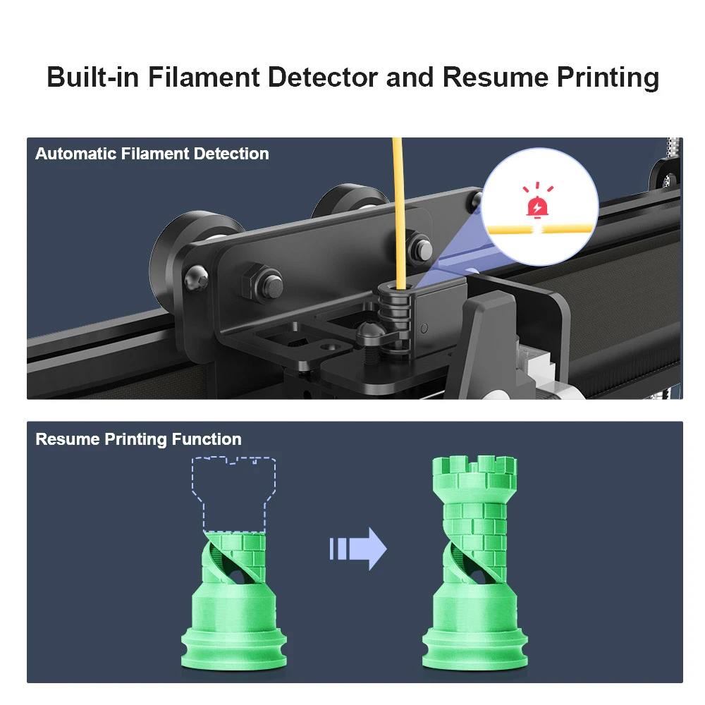 MINGDA Magician Max Modular FDM 3D Printer, Auto Leveling, Double Gears Direct Extrusion, Printing Size 320*320*400mm - Image 6
