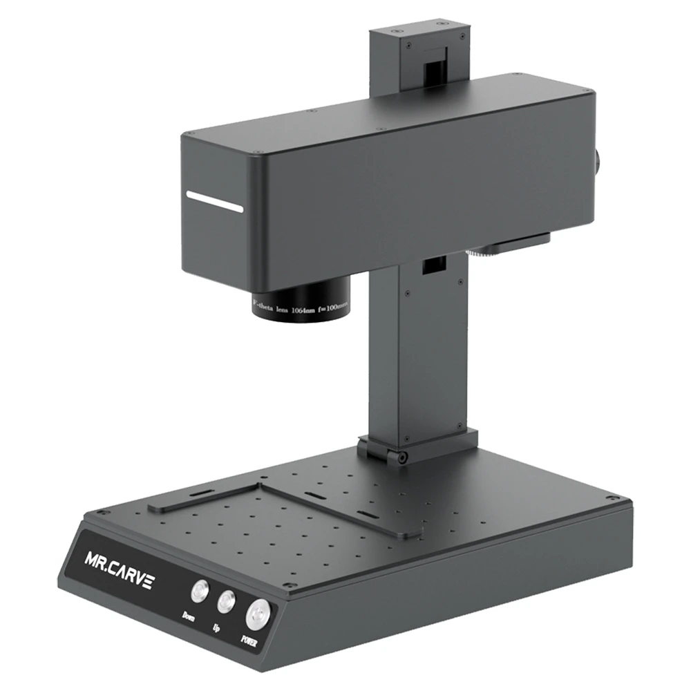 MR CARVE M4 Laser Marking Machine, 5W 455nm Laser + 2W 1064nm Laser, 0.001mm Accuracy, 10000mm/s Engraving Speed, Supports Rotary Roller, 70*70mm, UK Plug