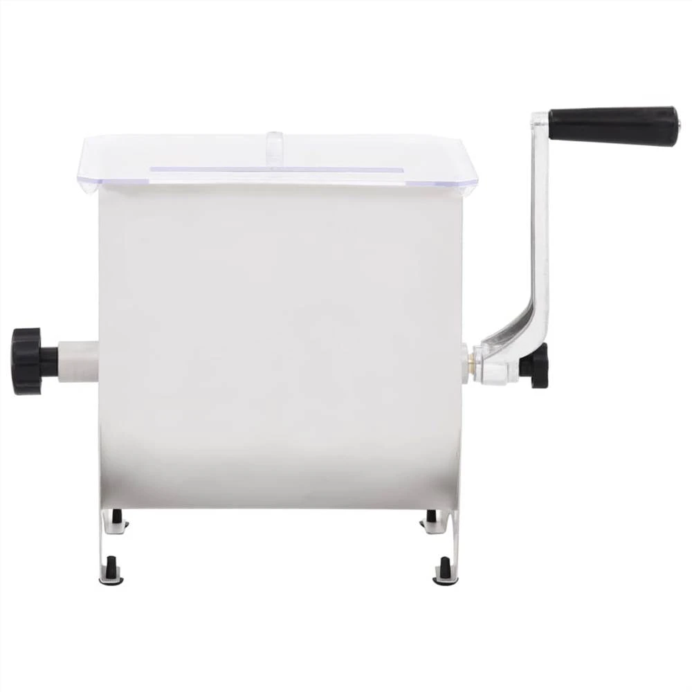 Manual Meat Mixer With Lid Silver 20 L Stainless Steel - Image 2