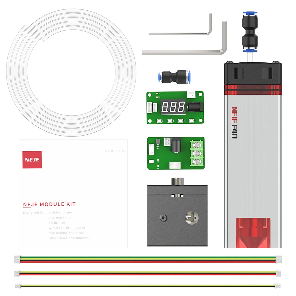 NEJE E40 11W Laser Module, Dual Beams, Built-in High Pressure Air Assist, Designed For Laser Cutting - Image 3