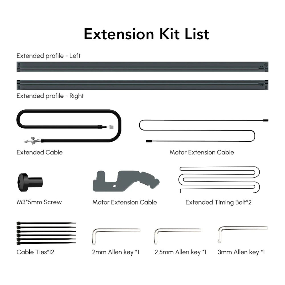 ORTUR ETK2.0 Extension Kit For Laser Master 3, Expandable To 850*400mm - Image 2