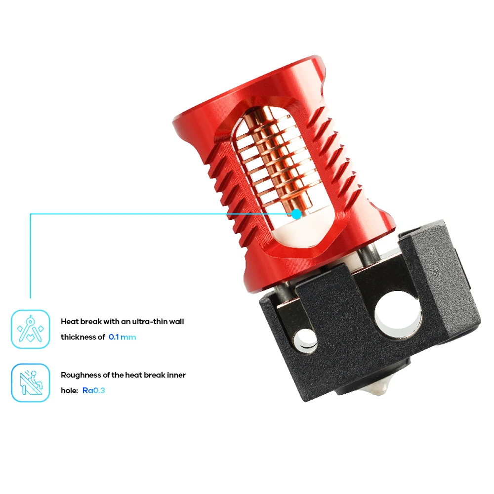 Phaetus X Voron HF Hotend, Thermal Insulation, 500 Celsius Degrees Temperature Resistance, For Normal 3D Printers, Compatible With PLA, ABS, PETG, TPU, PP, PC, Nylon, PEEK, PEI And Composite Materials - Image 2