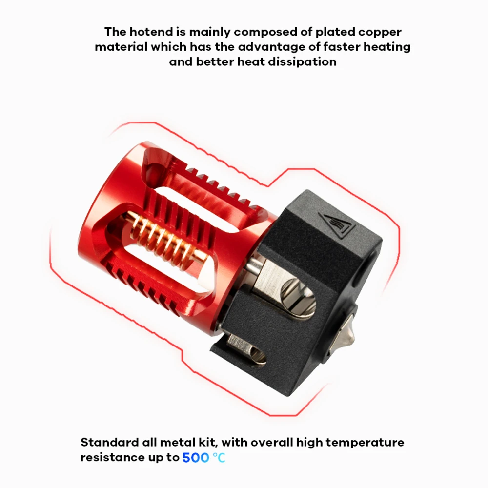 Phaetus X Voron HF Hotend, Thermal Insulation, 500 Celsius Degrees Temperature Resistance, For Normal 3D Printers, Compatible With PLA, ABS, PETG, TPU, PP, PC, Nylon, PEEK, PEI And Composite Materials - Image 5