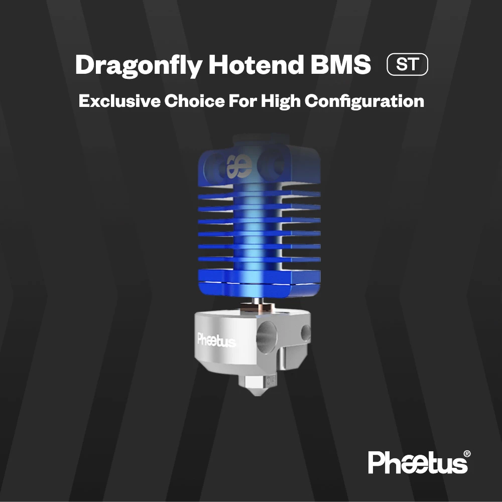 Phaetus Dragonfly BMS ST Hotend, 500 Celsius Degrees Temperature Resistance, Compatible With Cerality CR-10 CR-10S Series CR-10 MINI CR-20 CR-20 Pro Ender 2 Ender 3 Ender 3 V2 Ender 3 Pro Ender 5 Ender 5 Plus Enter 5 Pro, Blue - Image 3