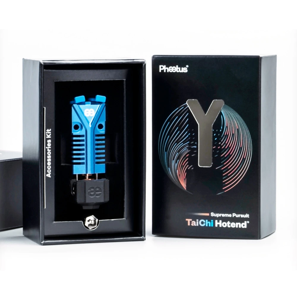 Phaetus Two-in-One TaiChi Hotend, Integrated Double Feed Port, One-Hand Nozzle Changing, 0.25mm Heat Break, Compatible With All Thermoplastic Filaments, PLA, ABS, PETG, TPU, PP, PC, PA, PEEK, PEI And PLA-CF, ABS-CF, PETG-CF, PA-CF/GF, Blue - Image 6