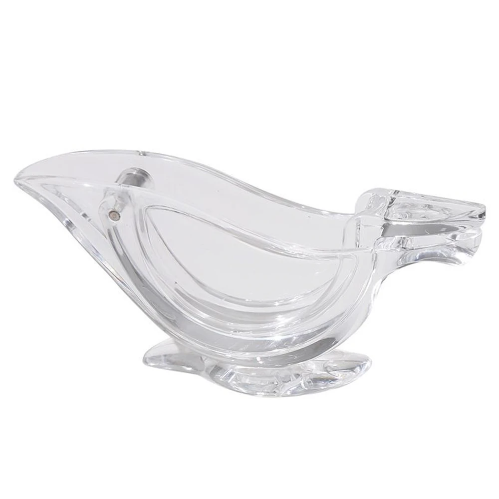 Portable Transparent Manual Lemon Juicer, Acrylic Manual Lemon Slice Squeezer, Bird Shape Hand Fruit Juicer - Image 2