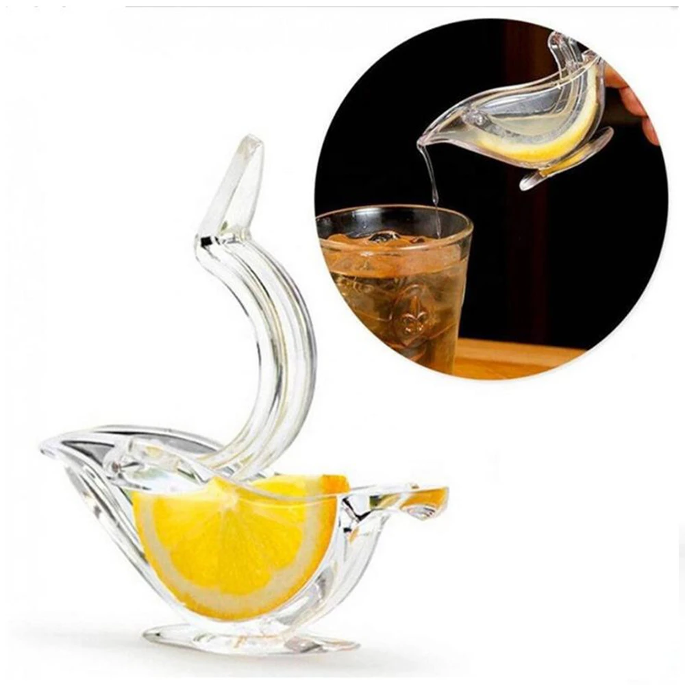 Portable Transparent Manual Lemon Juicer, Acrylic Manual Lemon Slice Squeezer, Bird Shape Hand Fruit Juicer - Image 6