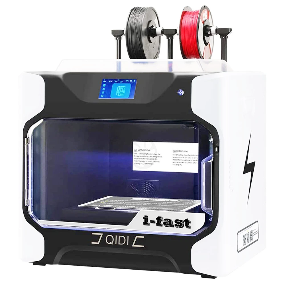 QIDI I Fast 3D Printer, Industrial Grade Structure, Dual Extruder For Fast Printing, 360x250x320mm
