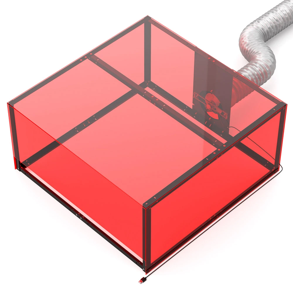 SCULPFUN Laser Engraver Smoke Exhaust Box, 720*720*360mm, 10000r/min High Speed Fan - Image 5