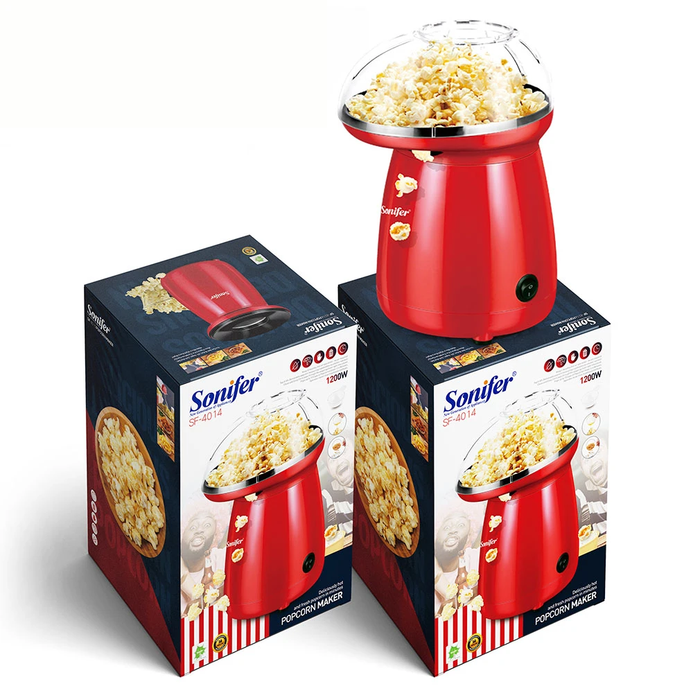 Sonifer SF4014 1200W Household Popcorn Maker, Electric Hot Air Oil Free Corn Machine, Fast Popping Popcorn Movie Snacks - Image 6