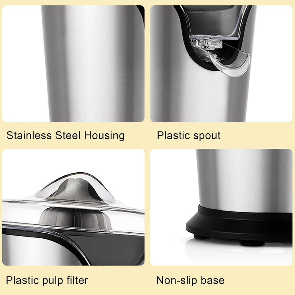 Sonifer SF5526 100W Citrus Press Juicer, Stainless Steel Orange Juice Maker Extractor, Lemon Pomegranate Fruit Squeezer - Image 3