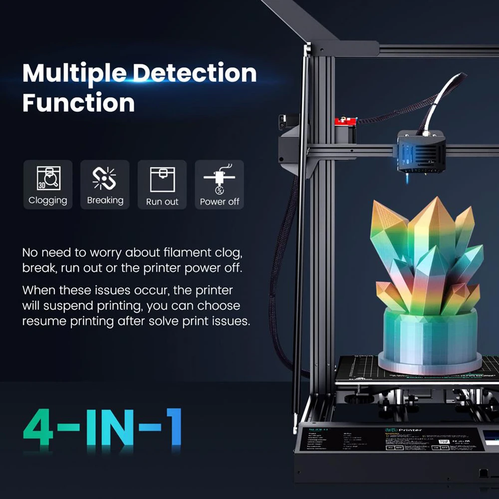 Sunlu S9 Plus Large Size FDM 3D Printer, FilaDryer S1, Auto Leveling, 310*310*400mm - Image 3